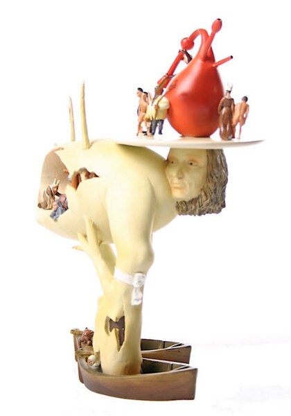 Tree Man Larger Figurines Bosch From Garden of Earthly Delights Statues